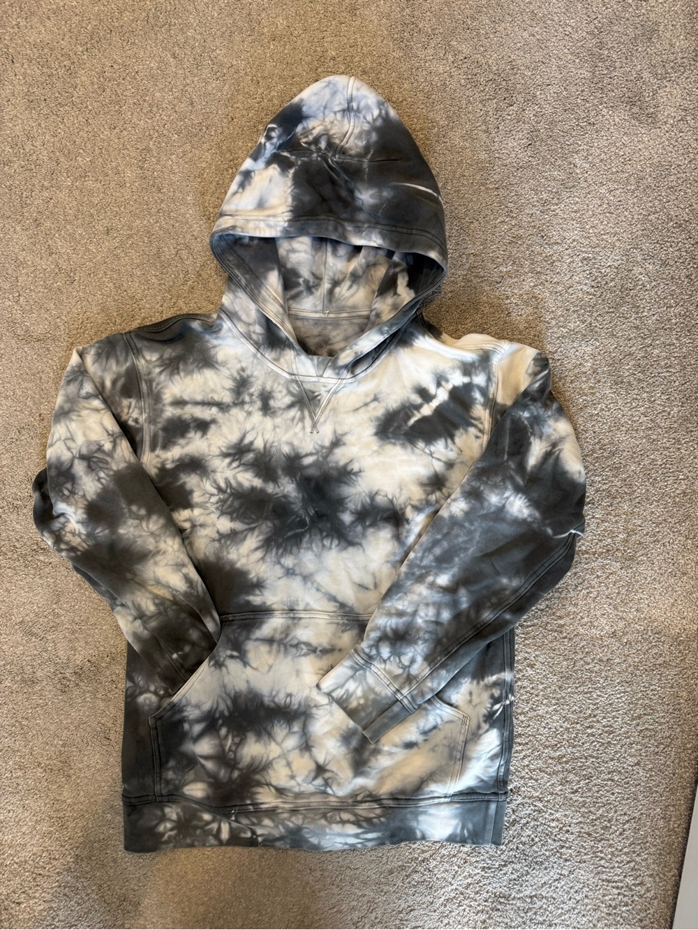 lululemon athletica Tie-Dye Hooded Sweatshirt in Black & White
